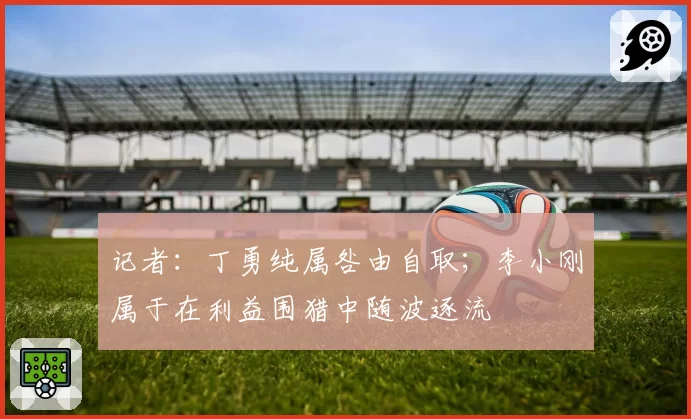记者:丁勇纯属咎由自取;李小刚属于在利益围猎中随波逐流